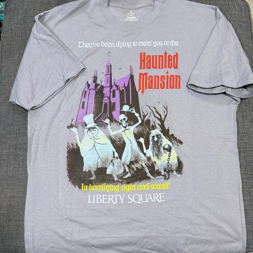 Haunted Mansion Graphic Tee - Gray